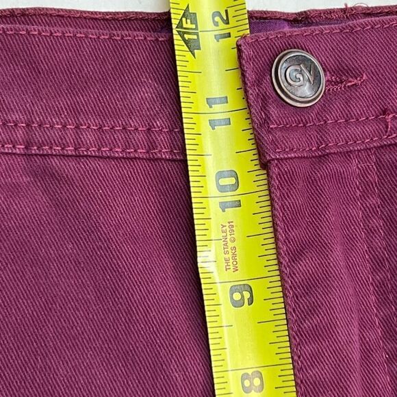 Gloria Vanderbilt Women's High Rise Straight Leg Ankle Jeans Burgundy Size 14 - Picture 8 of 8